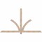 Ekena Millwork Redmond Smooth Timber Gable Bracket, Douglas Fir, 84"W x 49"H x 3 1/2"D x 3 1/2"F, 14/12 Pitch GBW084X49X0404RED00SDF - alternate 1